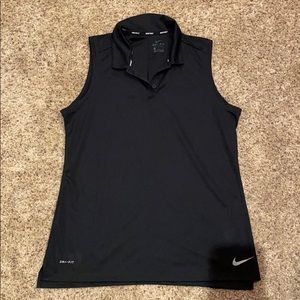 Nike Dri-Fit Large Black Golf shirt